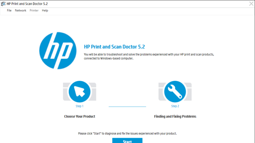 HP Print and Scan Doctor Screenshot 1