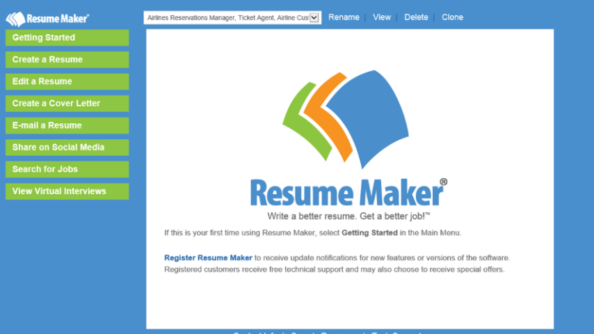 ResumeMaker Screenshot