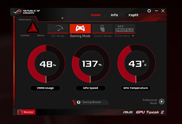 ASUS GPU Tweak II Screenshot 1