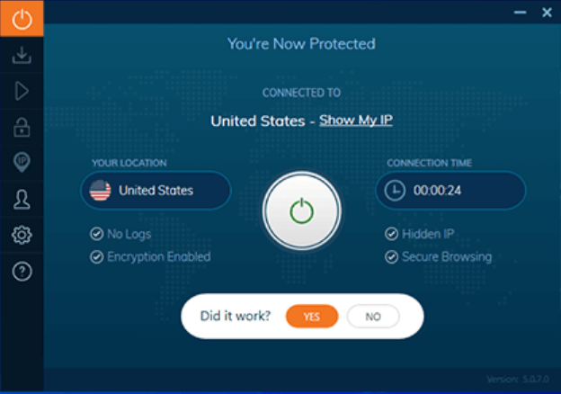 Ivacy VPN Screenshot