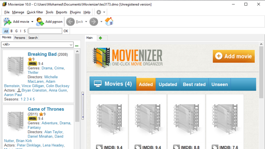Movienizer Screenshot 1