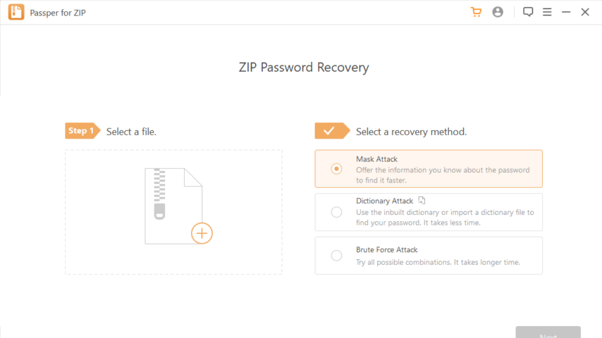Passper for ZIP Screenshot 1