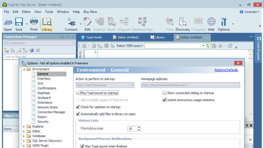 Toad for SQL Server Screenshot 2