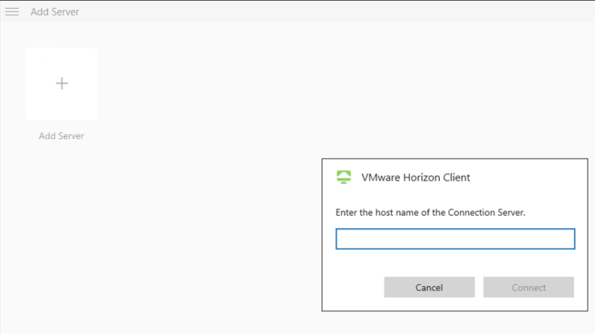 VMware Horizon Client Screenshot 1