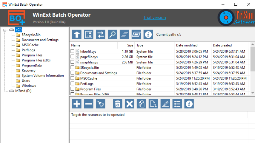 WinExt Batch Operator Screenshot 1