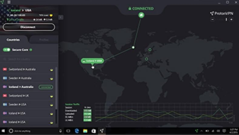 ProtonVPN Screenshot