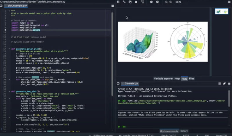 Spyder Python screenshot
