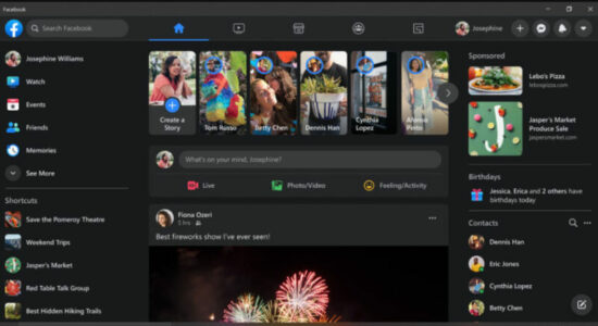 Facebook App Screenshot 2 for Windows 11
